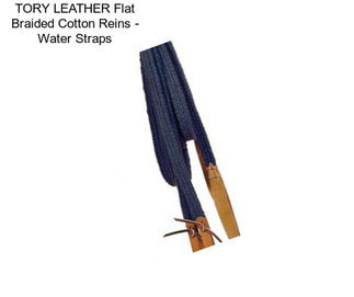 TORY LEATHER Flat Braided Cotton Reins - Water Straps