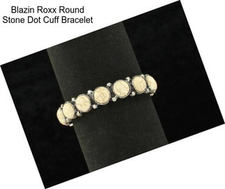 Blazin Roxx Round Stone Dot Cuff Bracelet