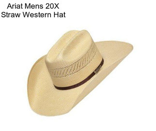 Ariat Mens 20X Straw Western Hat