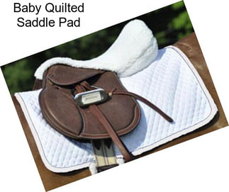 Baby Quilted Saddle Pad