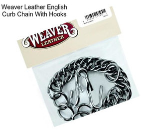 Weaver Leather English Curb Chain With Hooks