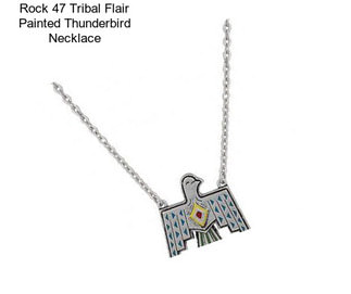 Rock 47 Tribal Flair Painted Thunderbird Necklace