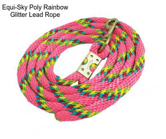 Equi-Sky Poly Rainbow Glitter Lead Rope