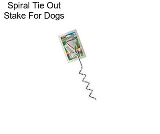 Spiral Tie Out Stake For Dogs