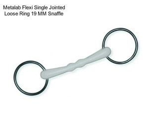 Metalab Flexi Single Jointed Loose Ring 19 MM Snaffle