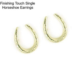 Finishing Touch Single Horseshoe Earrings