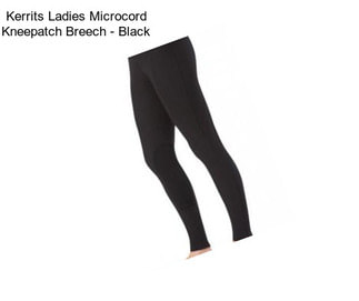 Kerrits Ladies Microcord Kneepatch Breech - Black