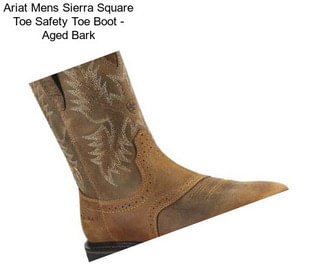 Ariat Mens Sierra Square Toe Safety Toe Boot - Aged Bark