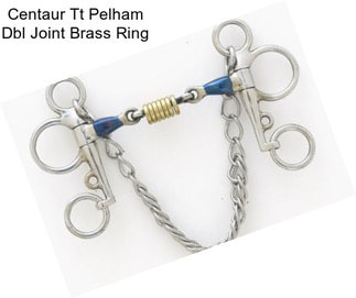 Centaur Tt Pelham Dbl Joint Brass Ring