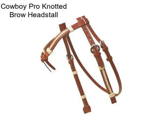 Cowboy Pro Knotted Brow Headstall