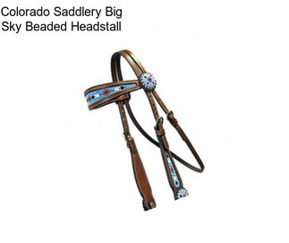 Colorado Saddlery Big Sky Beaded Headstall