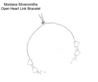Montana Silversmiths Open Heart Link Bracelet