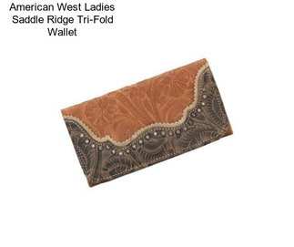 American West Ladies Saddle Ridge Tri-Fold Wallet