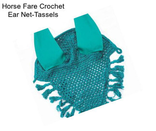 Horse Fare Crochet Ear Net-Tassels