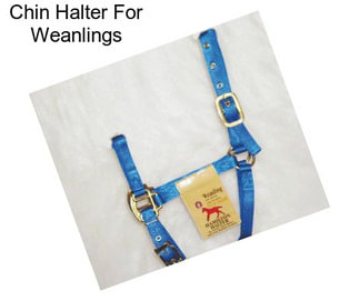 Chin Halter For Weanlings