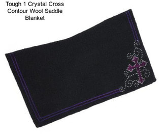 Tough 1 Crystal Cross Contour Wool Saddle Blanket