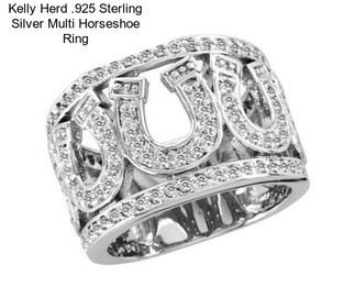 Kelly Herd .925 Sterling Silver Multi Horseshoe Ring