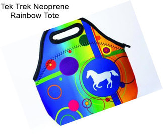 Tek Trek Neoprene Rainbow Tote