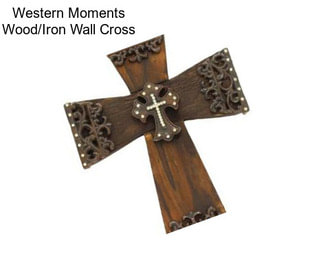 Western Moments Wood/Iron Wall Cross