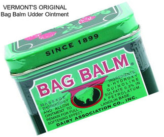 VERMONT\'S ORIGINAL Bag Balm Udder Ointment