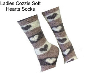 Ladies Cozzie Soft Hearts Socks
