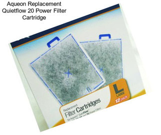 Aqueon Replacement Quietflow 20 Power Filter Cartridge