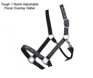 Tough 1 Nylon Adjustable Floral Overlay Halter