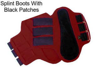 Splint Boots With Black Patches