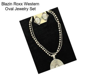 Blazin Roxx Western Oval Jewelry Set