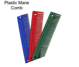 Plastic Mane Comb