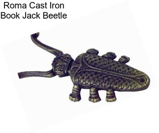 Roma Cast Iron Book Jack Beetle