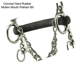 Coronet Hard Rubber Mullen Mouth Pelham Bit