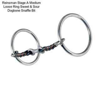 Reinsman Stage A Medium Loose Ring Sweet & Sour Dogbone Snaffle Bit