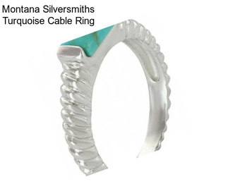 Montana Silversmiths Turquoise Cable Ring