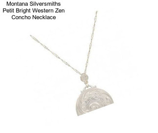 Montana Silversmiths Petit Bright Western Zen Concho Necklace