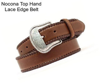 Nocona Top Hand Lace Edge Belt