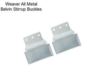 Weaver All Metal Belvin Stirrup Buckles