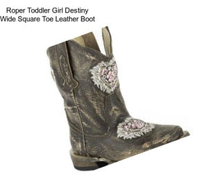 Roper Toddler Girl Destiny Wide Square Toe Leather Boot