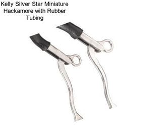 Kelly Silver Star Miniature Hackamore with Rubber Tubing