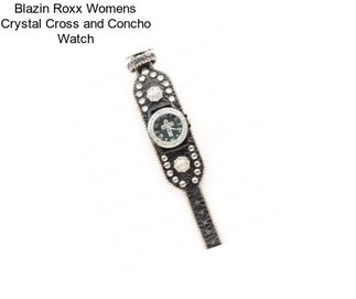 Blazin Roxx Womens Crystal Cross and Concho Watch