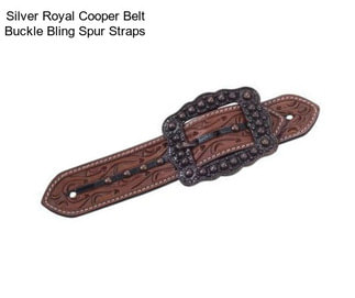 Silver Royal Cooper Belt Buckle Bling Spur Straps