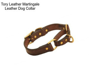 Tory Leather Martingale Leather Dog Collar