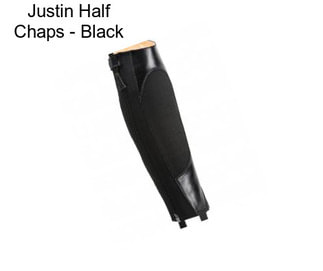 Justin Half Chaps - Black