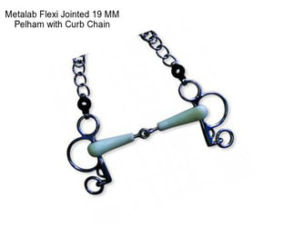 Metalab Flexi Jointed 19 MM Pelham with Curb Chain