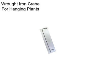 Wrought Iron Crane For Hanging Plants