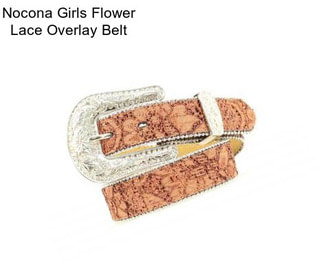 Nocona Girls Flower Lace Overlay Belt