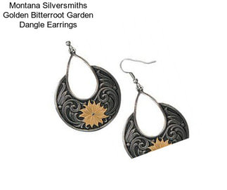 Montana Silversmiths Golden Bitterroot Garden Dangle Earrings