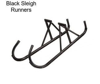 Black Sleigh Runners