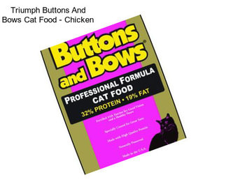Triumph Buttons And Bows Cat Food - Chicken