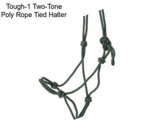 Tough-1 Two-Tone Poly Rope Tied Halter